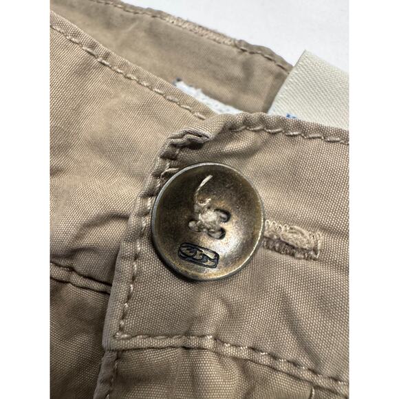 Honolua Men’s Chino Shorts 28 Khaki Flat Front Mid Rise Embroidered 9" Inseam - Picture 5 of 8